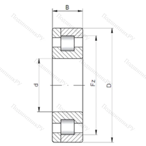 Подшипник роликовый радиальный NP 19/850 от производителя  CX Подшипник роликовый радиальный NP 19/850 от производителя  CX