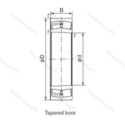 Подшипник роликовый радиальный 24126EX 1K 30