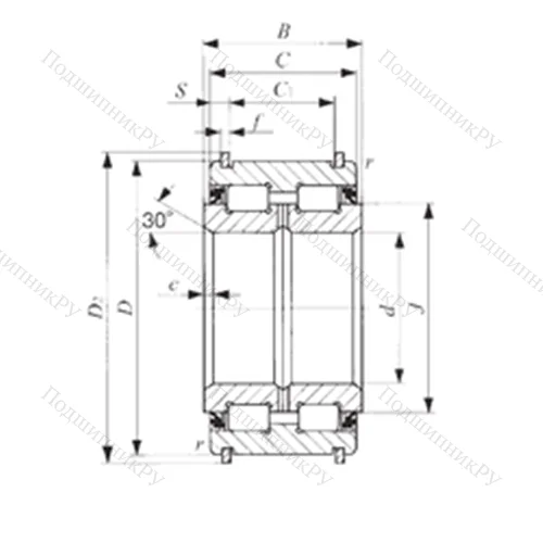 Подшипник роликовый радиальный