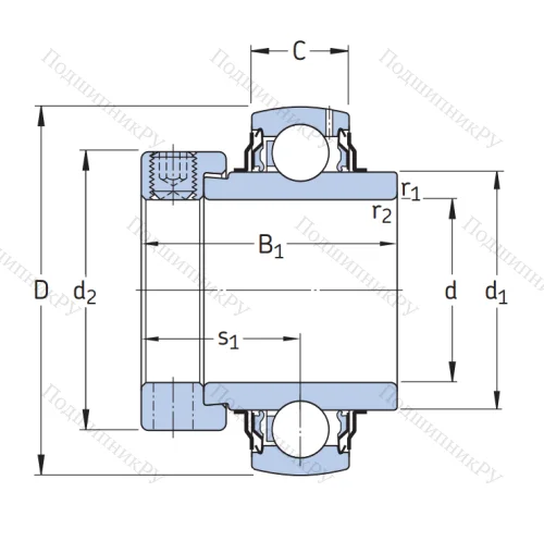 Корпусный подшипник YEL 210-2F в Воронеже Корпусный подшипник YEL 210-2F в Воронеже