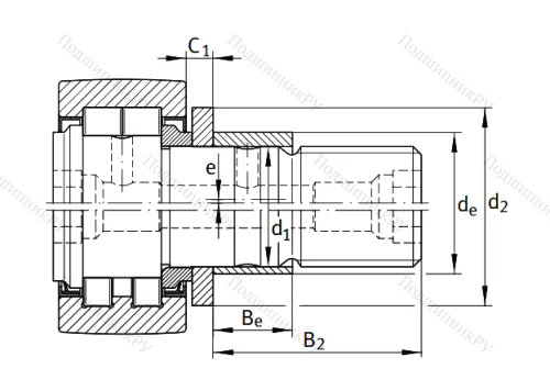 Подшипник NUKRE 80 от производителя  INA