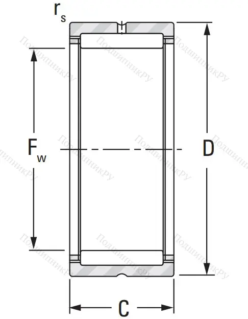 Игольчатый подшипник NK 15/16 A от производителя  KOYO