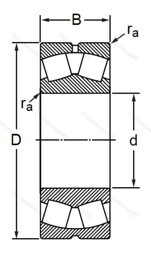 Сферический роликовый подшипник 3003220 АМН (23220 MBW 33) в Воронеже