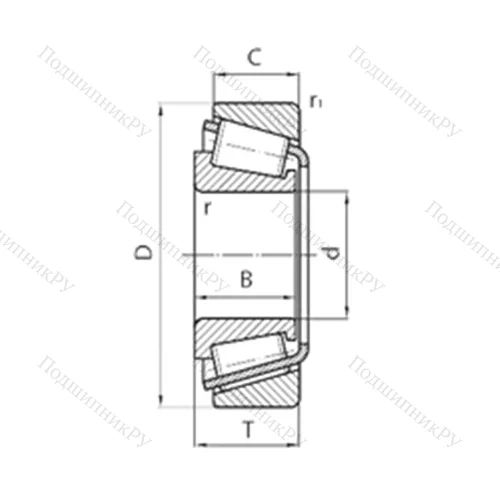 Подшипник роликовый радиально-упорный NP 566582/NP 980884 от производителя  TIMKEN Подшипник роликовый радиально-упорный NP 566582/NP 980884 от производителя  TIMKEN