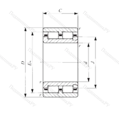 Подшипник роликовый радиальный