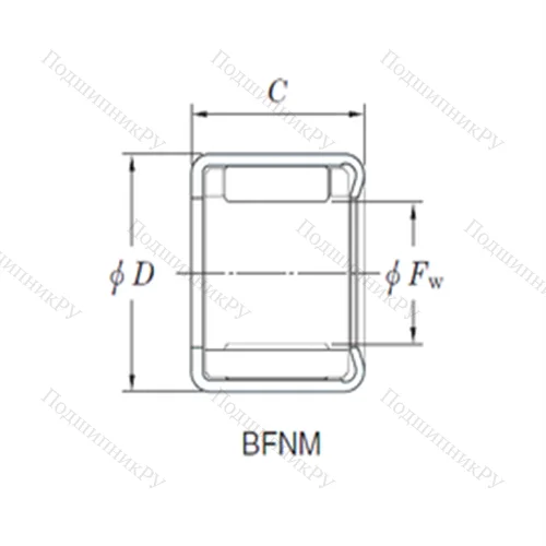 Подшипник игольчатый радиальный 4BFNM 88