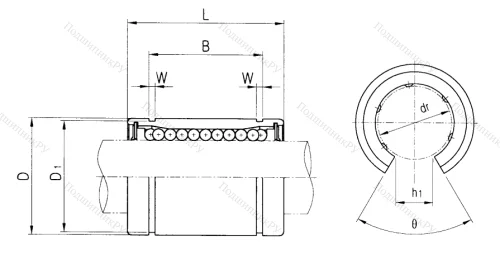 Подшипник LM 25 UU OP в Воронеже Подшипник LM 25 UU OP в Воронеже