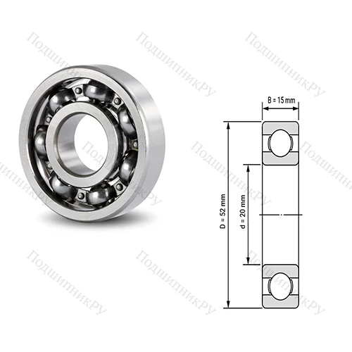 Подшипник шариковый радиальный RMS 9-2RS от производителя  FERSA