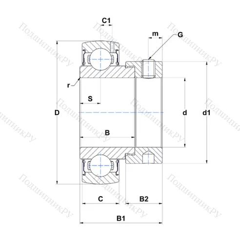 Корпусный подшипник ES 208-24 G 2 в Воронеже
