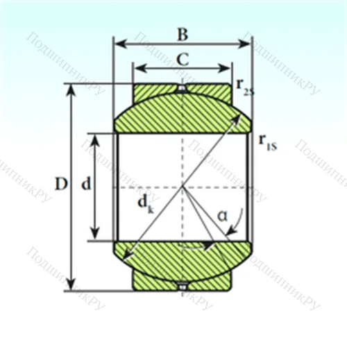 Подшипник скольжения сферический GE 25 SB