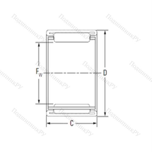 Подшипник игольчатый радиальный 15BTM 2116