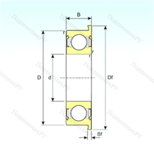 Подшипник шариковый радиальный F 6803ZZ