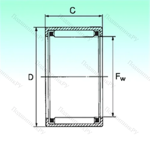 Подшипник игольчатый радиальный HK 0408 TN
