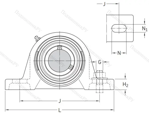 Подшипниковый корпус SY 506 M (P 206) в Воронеже