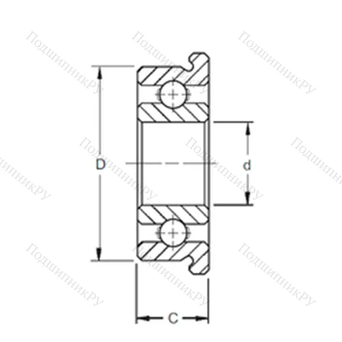 Подшипник шариковый радиальный SMF 84