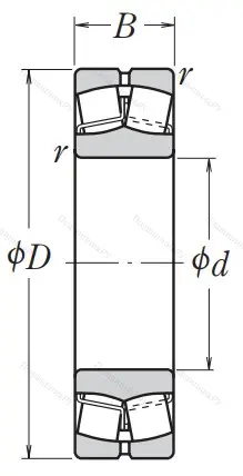 Сферический роликовый подшипник 22206 CE 4C 3S 11 от производителя  NSK
