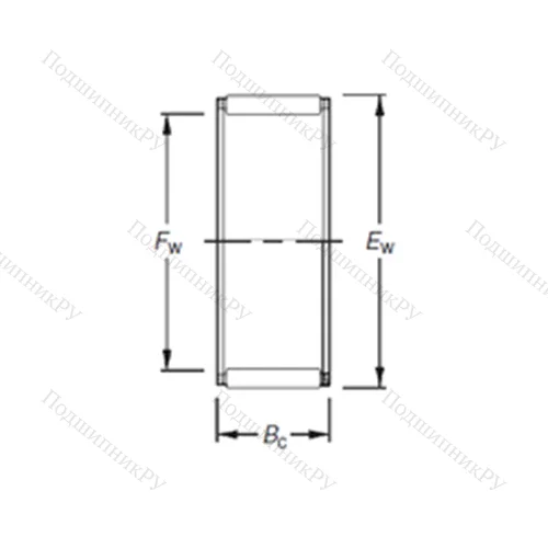 Подшипник игольчатый радиальный K 30X 35X 17H