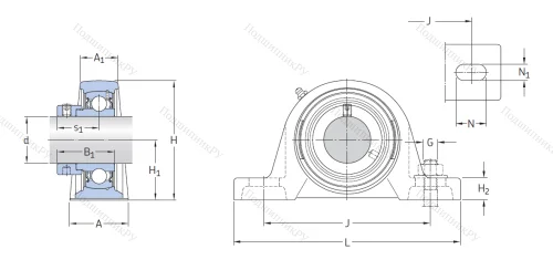 Подшипниковый узел SY 45 FM в Воронеже