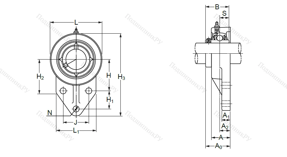 Подшипниковый узел UCFK 207 (UCFH 207) в Воронеже