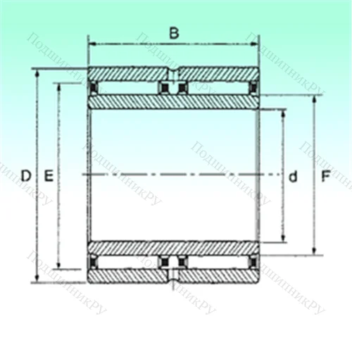 Подшипник игольчатый радиальный NAO 30x45x26 - ZW