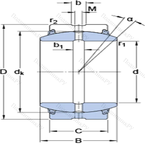 Радиальные сферические подшипники скольжения с контактными поверхностями сталь/сталь, требующие техобслуживания GEZ 600 ES-2LS от производителя  SKF Радиальные сферические подшипники скольжения с контактными поверхностями сталь/сталь, требующие техобслуживания GEZ 600 ES-2LS от производителя  SKF