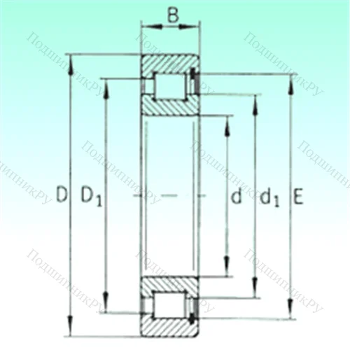 Подшипник роликовый радиальный SL 182918 от производителя  NBS Подшипник роликовый радиальный SL 182918 от производителя  NBS
