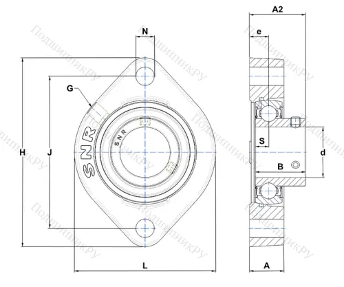 Подшипниковый узел USFD 204 CN в Воронеже