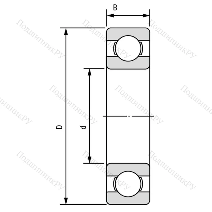 Модификация подшипника 310А размер 50x110x27 ГПЗ-1000