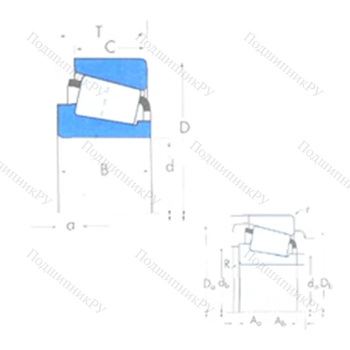 Подшипник роликовый радиально-упорный 2777/2720 от производителя  TIMKEN