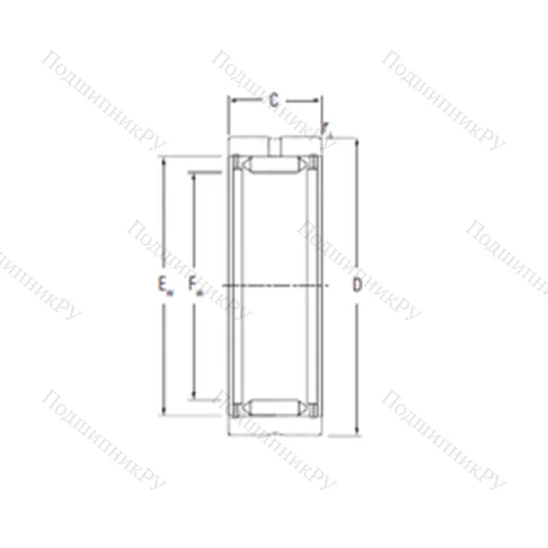 Подшипник игольчатый радиальный RNA 22025