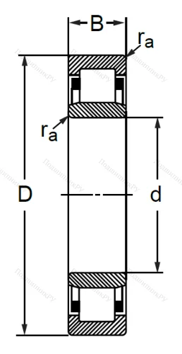 Цилиндрический роликовый подшипник 32506 (NU 2206) в Воронеже Цилиндрический роликовый подшипник 32506 (NU 2206) в Воронеже