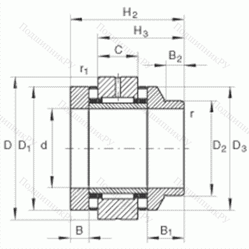 Подшипник комбинированный роликовый ZARN 5090-L-TV